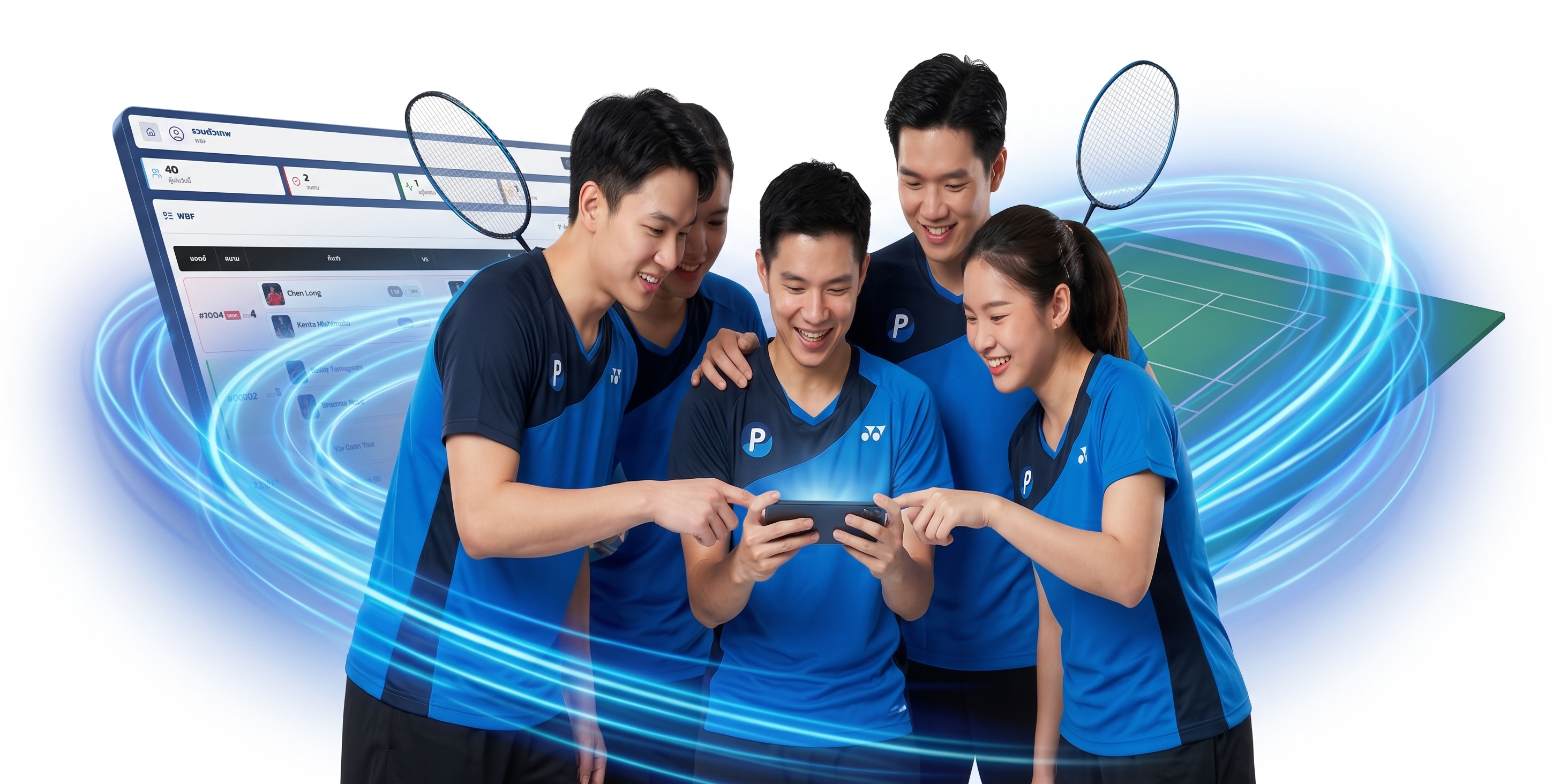 สมาชิกในก๊วนดูกระดานคิวแบบ Real-time ผ่านมือถือ
